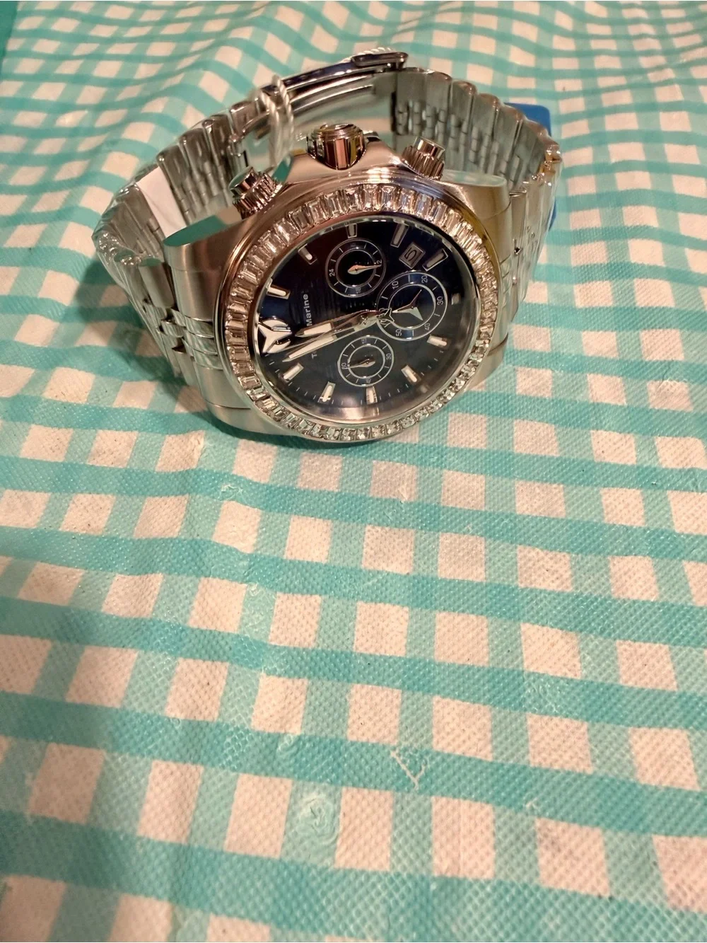 Gorgeous TechnoMarine Manta Ray by Invicta- 42mm, Dark Blue Dial